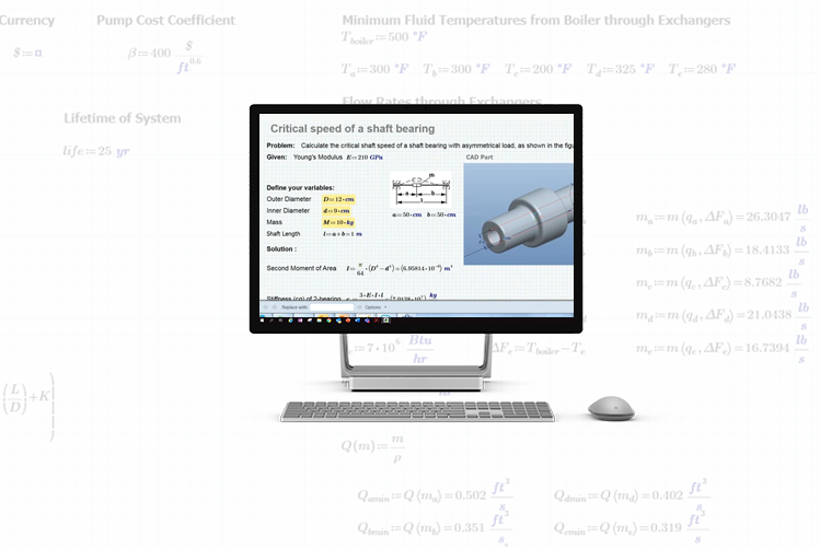 Documentação poderosa - O Mathcad é muito mais que cálculos, é um Engineering Notebook. Ele permite aos usuários combinarem textos, cálculos, gráficos, tabelas, formatações, controles e anotações em uma único documento de engenharia formatado profissionalmente e de fácil entendimento por qualquer outro engenheiro.